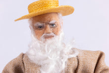 Load image into Gallery viewer, Dollhouse Miniature ~ Claude Monet Doll by Fern Vasi with Josephine Meyer Waterlilies Painting
