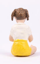Load image into Gallery viewer, Dollhouse Miniature ~ Susan Scogin Concord Resin Girl Doll Sitting
