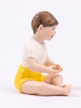 Load image into Gallery viewer, Dollhouse Miniature ~ Susan Scogin Concord Resin Girl Doll Sitting
