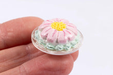 Load image into Gallery viewer, Dollhouse Miniature ~ Handmade Cake with Pink Flower
