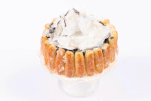 Load image into Gallery viewer, Dollhouse Miniature ~ Cake with Lady Fingers on Glass
