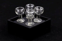 Load image into Gallery viewer, Dollhouse Miniature ~ Hand Blown Wine Glasses - Set of 4

