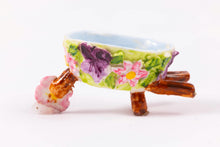 Load image into Gallery viewer, Dollhouse Miniature ~ Veronique Cornish Porcelain Decorative Wheelbarrow
