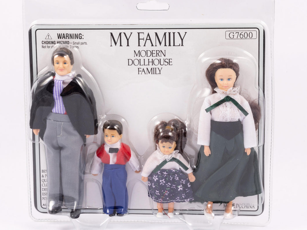 Dollhouse Miniature ~ Victorian Doll Family of 4