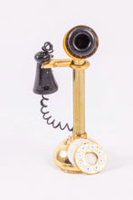 Load image into Gallery viewer, Brass Stick Telephone, Old Fashioned - Lee Lefkowitz Collection
