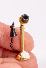 Load image into Gallery viewer, Brass Stick Telephone, Old Fashioned - Lee Lefkowitz Collection
