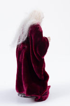 Load image into Gallery viewer, Dollhouse Miniature ~ Hand Sculpted Wizard with Velvet Robe &amp; Dragon Charm Fern Vasi - Halloween
