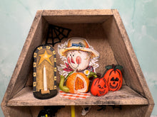 Load image into Gallery viewer, Dollhouse Miniature ~ Artisan Handmade Decorated Coffin Halloween Display Case
