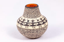 Load image into Gallery viewer, Dollhouse Miniature ~ Wanda Aragon Native American Large Painted Pottery Pot
