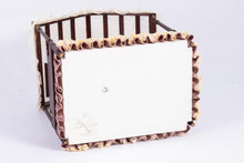 Load image into Gallery viewer, Dollhouse Miniature ~ Dressed Canopy Bed with Silk Bedding &amp; Matching Slip Chair - Lee Lefkowitz Estate
