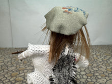 Load image into Gallery viewer, Dollhouse Miniature ~ Artisan Handmade Halloween Artist Painter Skeleton Doll
