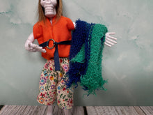 Load image into Gallery viewer, Dollhouse Miniature ~ Artisan Handmade Halloween Skeleton Beach Bum Doll
