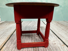 Load image into Gallery viewer, Dollhouse Miniature ~ Artisan Barbara Vajnar Handmade Signed Red Round Table
