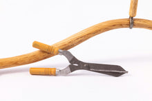 Load image into Gallery viewer, Dollhouse Miniature ~ Handmade Wooden Sickle &amp; Hand Shears Tools - Johnston Estate
