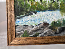 Load image into Gallery viewer, Dollhouse Miniature ~  Artist Signed &quot;Fish River Falls&quot;  Original 2015 Painting
