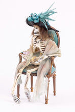 Load image into Gallery viewer, Dollhouse Miniatures ~ Halloween Patricia Paul Skeleton Ladies Having Coffee - Ursula Sauerberg Estate
