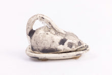 Load image into Gallery viewer, Dollhouse Miniature ~ Porcelain Cheese Dish in Shape of Rat or Mouse - Ursula Sauerberg Estate
