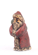Load image into Gallery viewer, Dollhouse Miniature ~ Hand Painted Metal Father Christmas, Only 1&quot; Tall  - Ursula Sauerberg Estate
