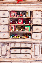 Load image into Gallery viewer, Dollhouse Miniature ~ Decorated Father Christmas Desk &amp; Large Bookshelf
