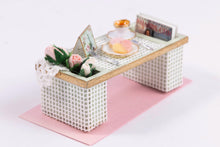 Load image into Gallery viewer, Dollhouse Miniature ~ Decorated Bed Tray
