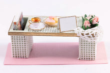 Load image into Gallery viewer, Dollhouse Miniature ~ Decorated Bed Tray
