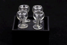 Load image into Gallery viewer, Dollhouse Miniature ~ Hand Blown Wine Glasses - Set of 4
