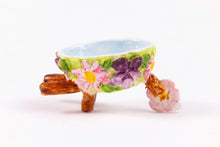Load image into Gallery viewer, Dollhouse Miniature ~ Veronique Cornish Porcelain Decorative Wheelbarrow
