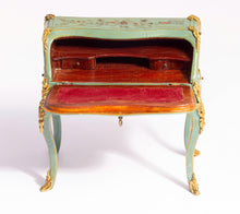 Load image into Gallery viewer, Dollhouse Miniature ~ Herbillon Hand Painted Ladies Secretary Desk Green
