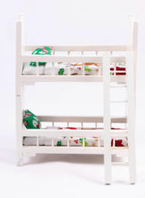 Load image into Gallery viewer, Dollhouse Miniature ~ Christmas Elf Bunk Bed - Dressed
