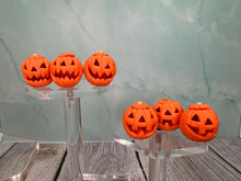 Load image into Gallery viewer, Dollhouse Miniature ~Artisan Handmade Halloween Jack-o-lantern Scary &amp; Happy Carved Pumpkin
