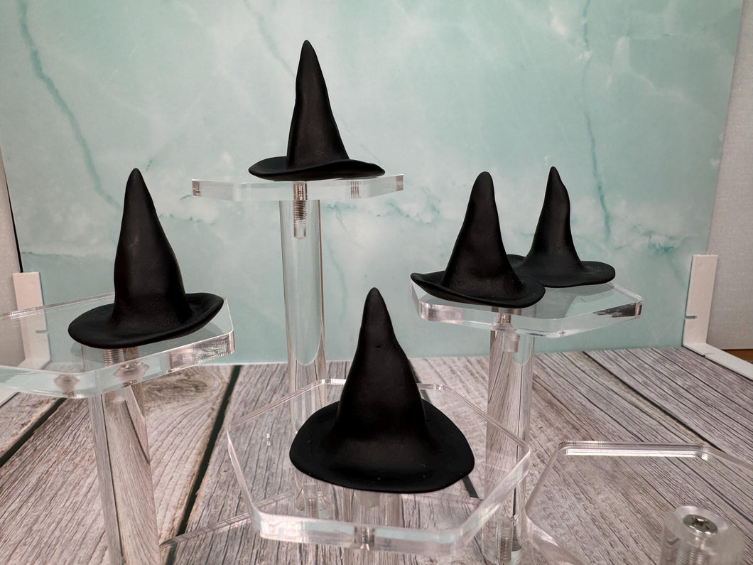 Dollhouse Miniature ~ Artisan Handmade Halloween Witch Hat Hand Sculpted Clay