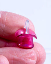 Load image into Gallery viewer, Dollhouse Miniature ~ Francis Whittemore Hand Blown Glass Cranberry Basket
