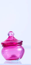 Load image into Gallery viewer, Dollhouse Miniature ~ Francis Whittemore Hand Blown Glass Cranberry Tiny Candy Dish
