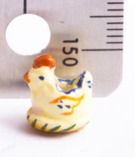 Load image into Gallery viewer, Dollhouse Miniature ~  Very Tiny Porcelain Chicken Egg Holder - Less Than 1/2&quot; Tall !
