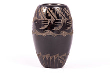 Load image into Gallery viewer, Dollhouse Miniature ~ Geri Naranjo - Native American Carved Pottery Pot with Design
