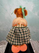 Load image into Gallery viewer, Dollhouse Miniature ~ World Of Miniature Bears Handmade Halloween Pumpkin Bear Limited Edition
