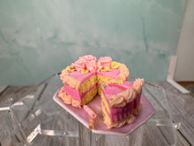 Load image into Gallery viewer, Dollhouse Miniature ~ IGMA Artisan Janet Uyetake Handmade Pink Rose Cake
