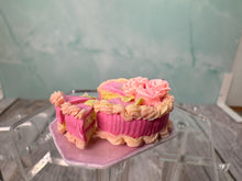 Load image into Gallery viewer, Dollhouse Miniature ~ IGMA Artisan Janet Uyetake Handmade Pink Rose Cake

