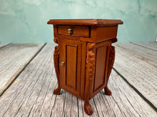 Load image into Gallery viewer, Dollhouse Miniature ~ Vintage Bespaq Wooden Nightstand
