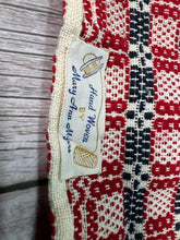 Load image into Gallery viewer, Dollhouse Miniature ~ Artisan Mary Ann Myers Handmade In USA Handwoven Rug Red , White &amp; Blue
