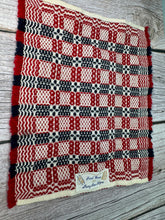 Load image into Gallery viewer, Dollhouse Miniature ~ Artisan Mary Ann Myers Handmade In USA Handwoven Rug Red , White &amp; Blue
