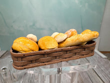 Load image into Gallery viewer, Dollhouse Miniature ~ IGMA Artist Al Chandronnait Handmade Bread Basket Signed DS 1997

