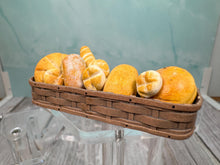 Load image into Gallery viewer, Dollhouse Miniature ~ IGMA Artist Al Chandronnait Handmade Bread Basket Signed DS 1997
