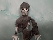 Load image into Gallery viewer, Dollhouse Miniature ~ Artisan Handmade Halloween Skeleton Mummy Doll
