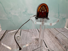 Load image into Gallery viewer, Dollhouse Miniature ~ Vintage Artisan Jim Watt Handmade Wooden Tombstone Radio Signed
