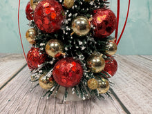 Load image into Gallery viewer, Dollhouse Miniature  ~ Artisan Hand Decorated Christmas Tree Red &amp; Gold
