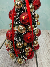 Load image into Gallery viewer, Dollhouse Miniature  ~ Artisan Hand Decorated Christmas Tree Red &amp; Gold
