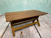 Load image into Gallery viewer, Dollhouse Miniature ~ Artisan Barbara Vajnar Bubba&#39;s Handmade Signed Wooden Work Table
