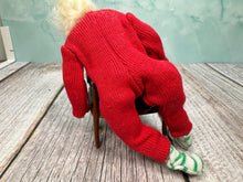 Load image into Gallery viewer, Dollhouse Miniature ~ Artisan Handmade Porcelain Sleeping Santa Doll In Pajamas
