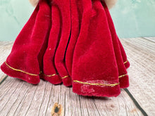 Load image into Gallery viewer, Dollhouse Miniature ~ Artisan Handmade Porcelain Woman Doll In Red Winter Jacket Outfit
